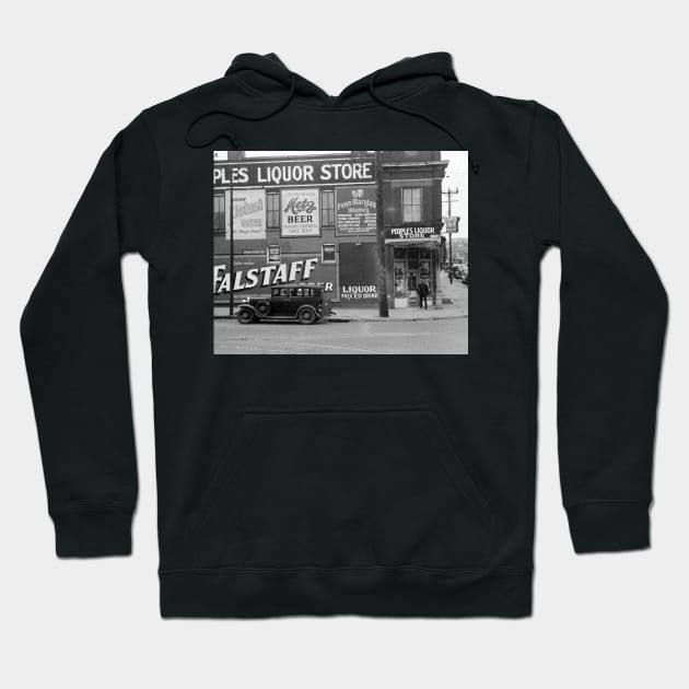 People's Liquor Store, 1938. Vintage Photo Hoodie by historyphoto